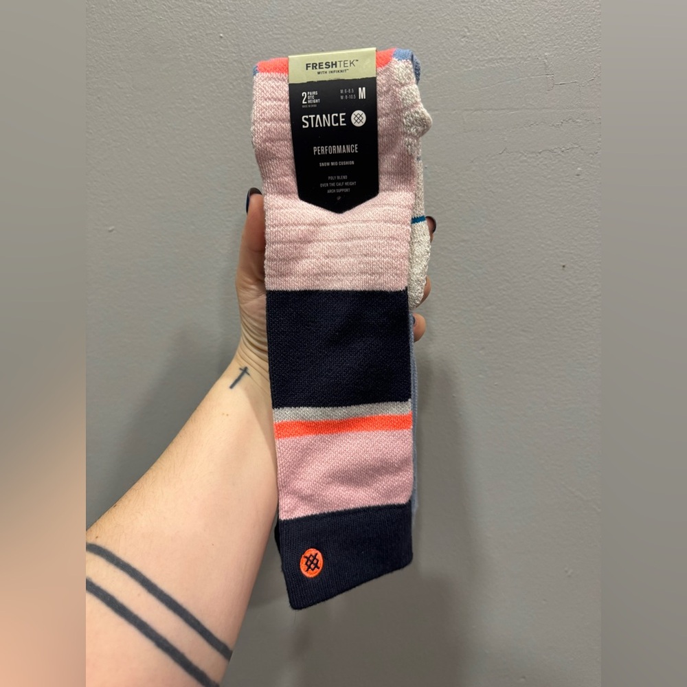 NWT Stance Performance Snow Mid Cushion Size Medium